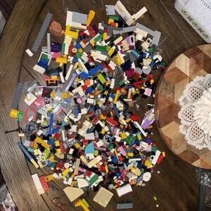 LEGO Bulk Lot of BUILDING BRICKS And Accessories 2 Lbs Grab Bag